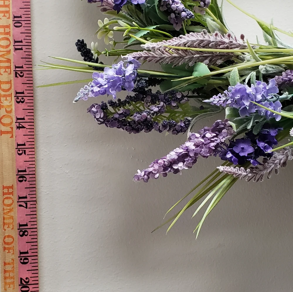 Lavender and Green Holiday Floral Wreath!